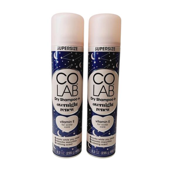 (2) COLAB Dry Shampoo + Overnight Renew Supersize - 8.2 oz Each - NEW - Picture 1 of 4